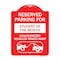 Signmission Reserved Parking for Student of the Month Unauthorized Vehicles Towed Away, A-DES-RW-1824-23074 A-DES-RW-1824-23074 - alternate 1